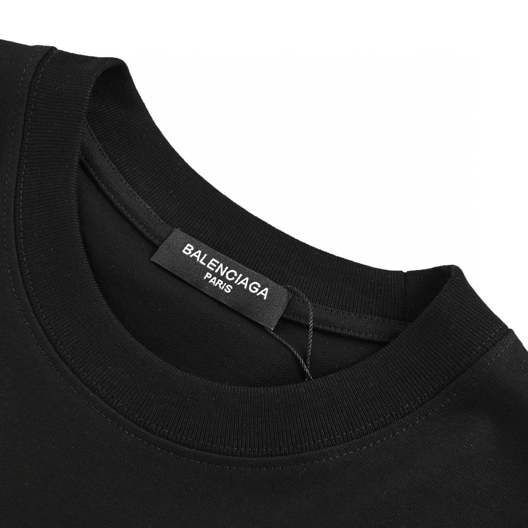 T-shirt Balenciaga à motif étoile noir