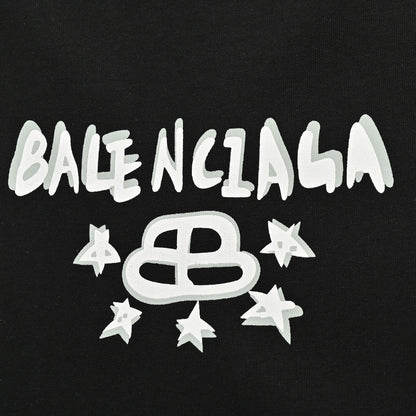 T-shirt Balenciaga à motif étoile noir