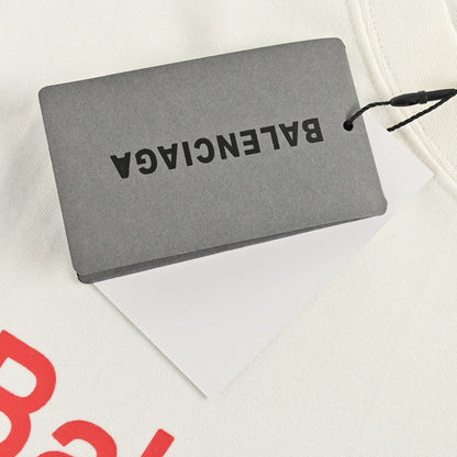 T-shirt Balenciaga à logo pochoir (blanc)