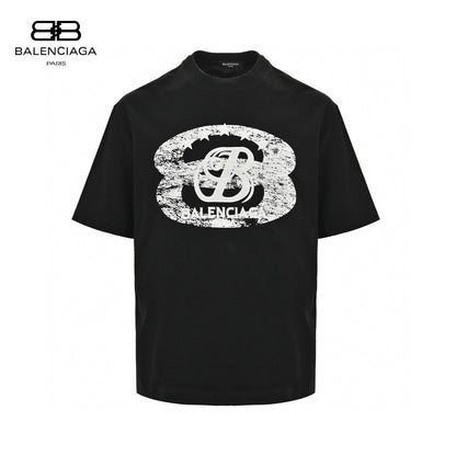 T-shirt Balenciaga - Logo vieilli