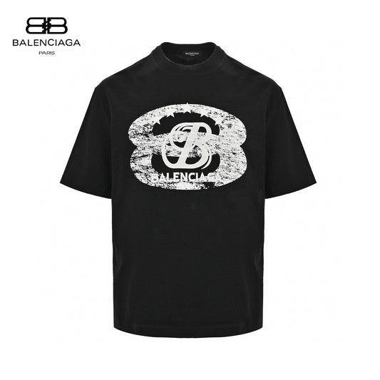 T-shirt Balenciaga - Logo vieilli