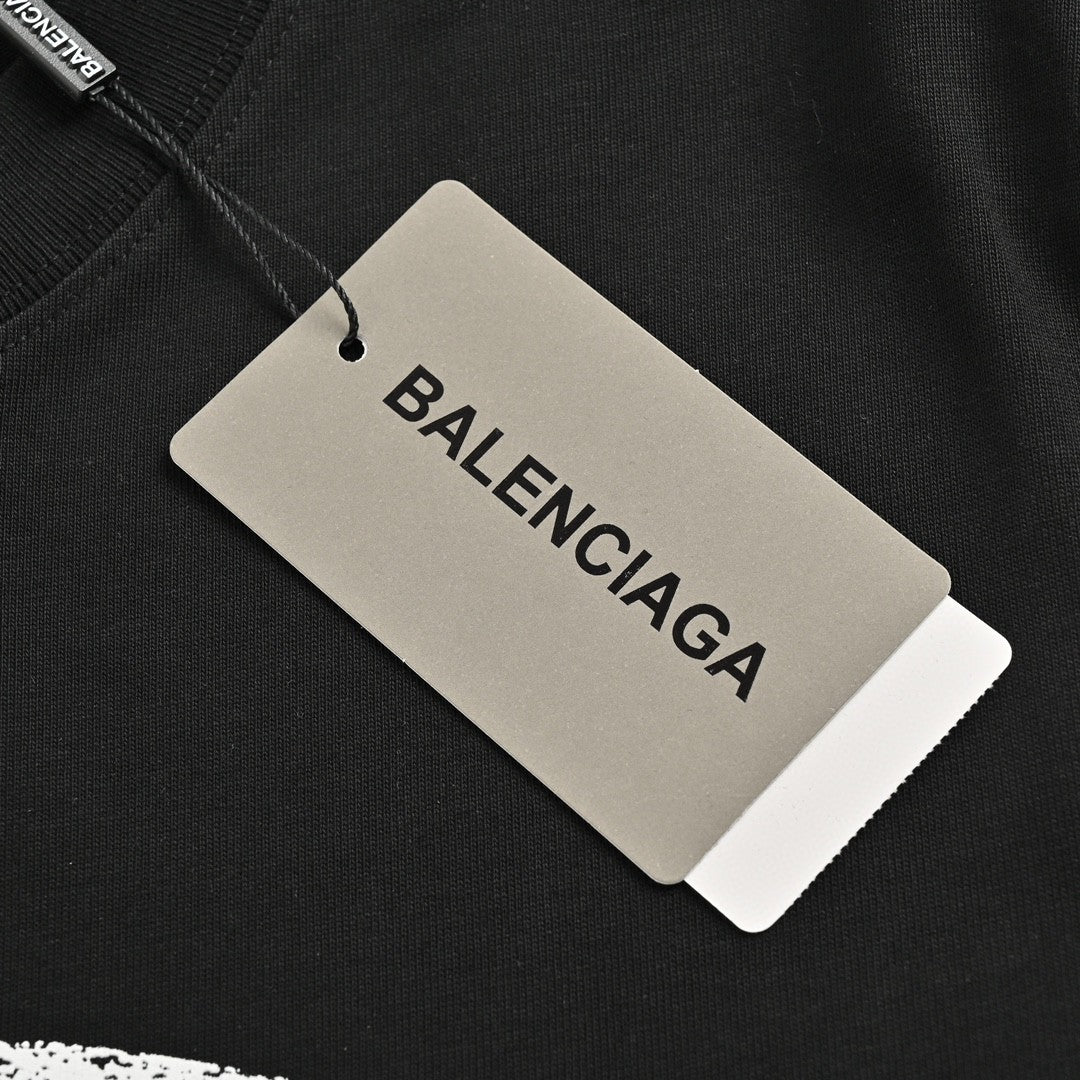 T-shirt Balenciaga - Logo vieilli