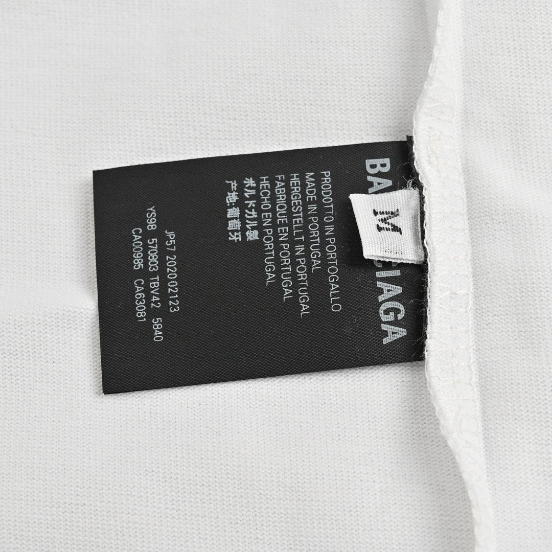 T-shirt Balenciaga - Logo vieilli