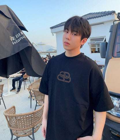 T-shirt Balenciaga - Logo monochrome