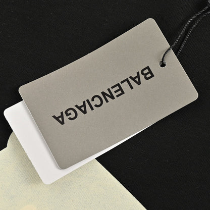 T-shirt Balenciaga à logo ruban (noir)