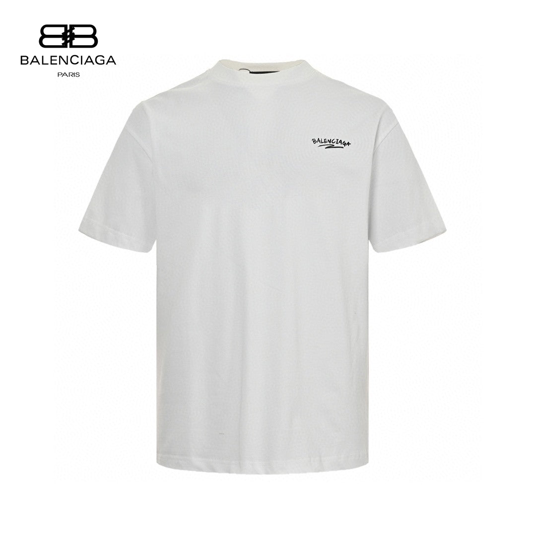 T-shirt blanc Balenciaga à motif audacieux