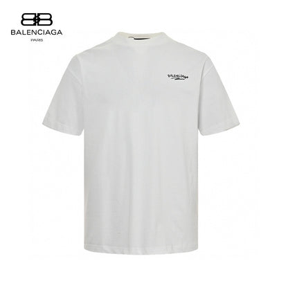 T-shirt blanc Balenciaga à motif audacieux
