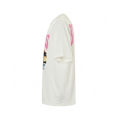 T-shirt blanc Balenciaga avec motif Paris