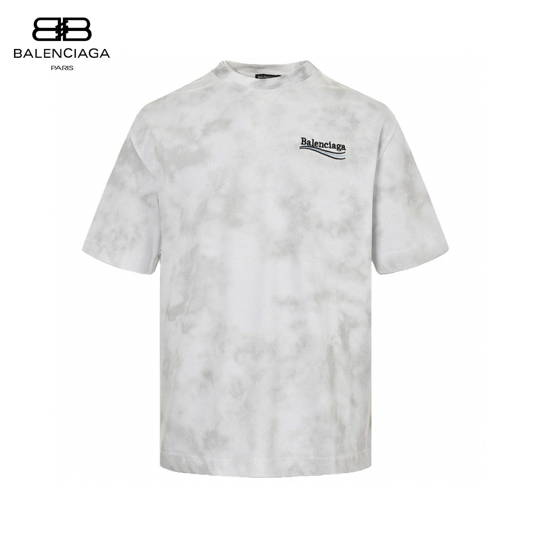 T-shirt Balenciaga blanc tie-dye