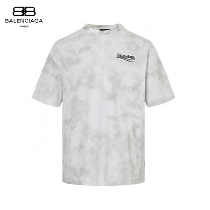 T-shirt Balenciaga blanc tie-dye