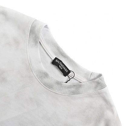 T-shirt Balenciaga blanc tie-dye
