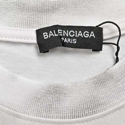 T-shirt Balenciaga blanc tie-dye