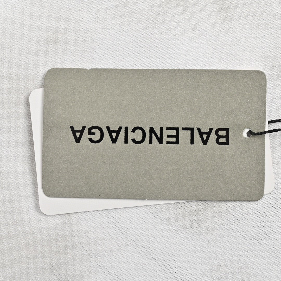 T-shirt Balenciaga blanc tie-dye