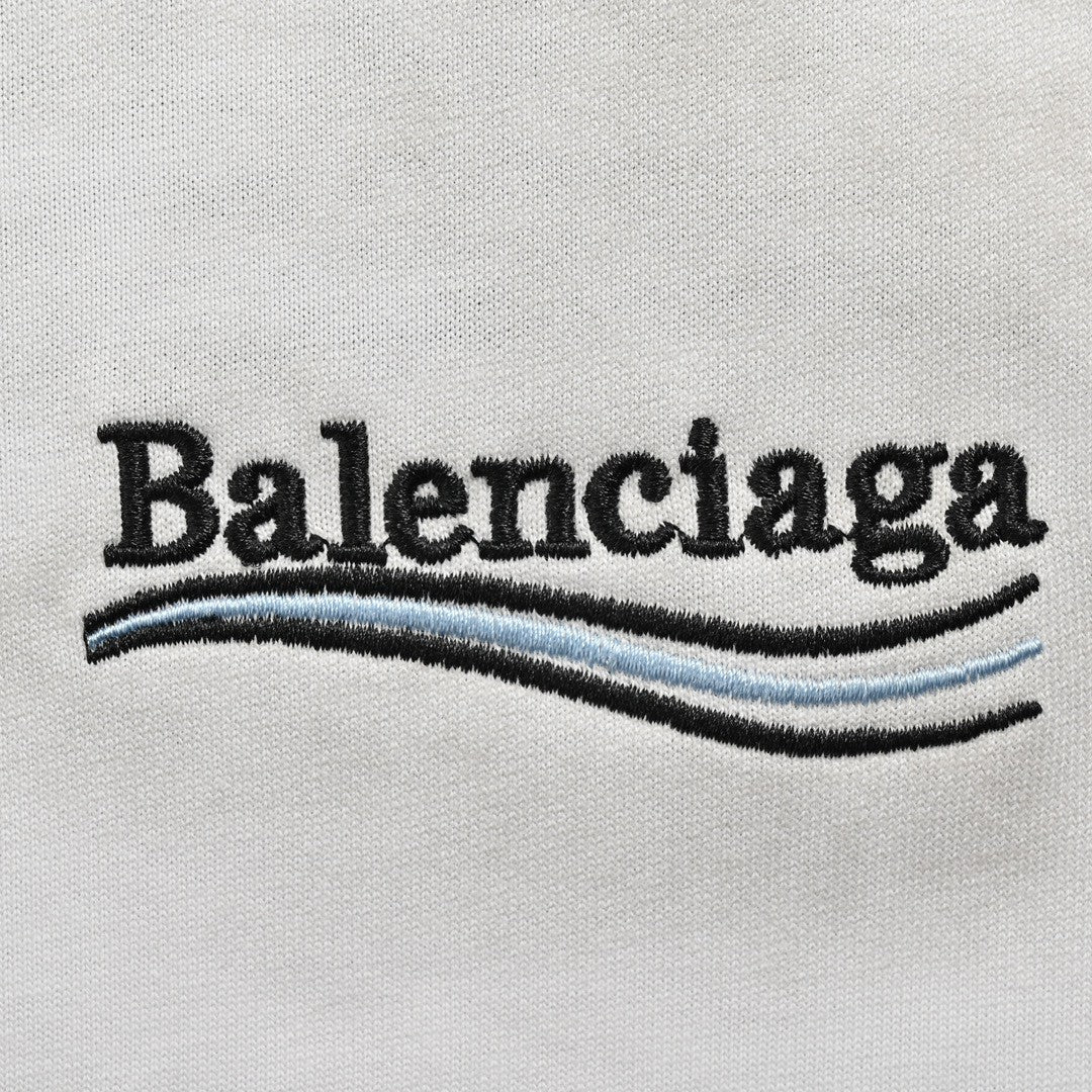 T-shirt Balenciaga blanc tie-dye