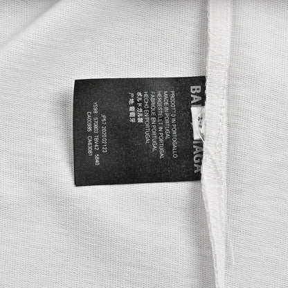T-shirt Balenciaga blanc tie-dye