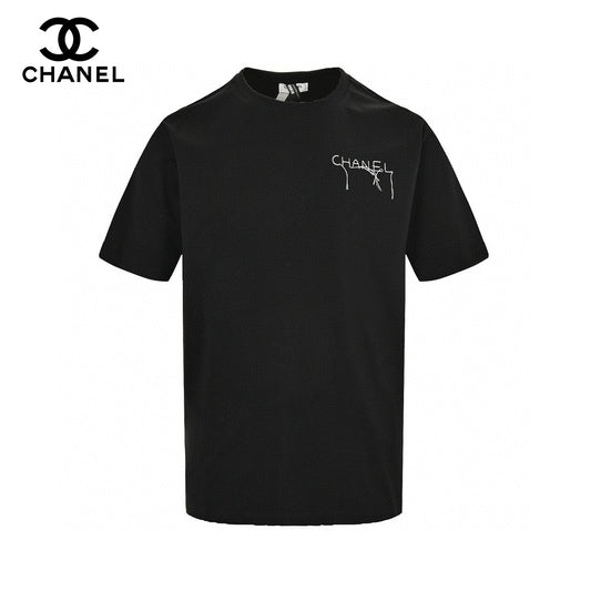 T-shirt à logo Chanel (noir)