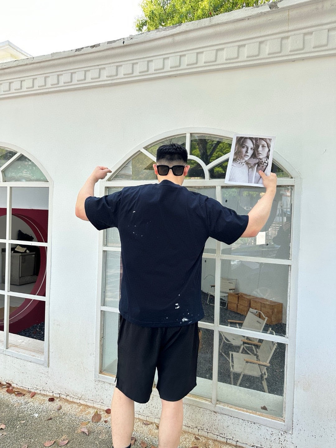 T-shirt Dior Artistic Splatter (Noir)