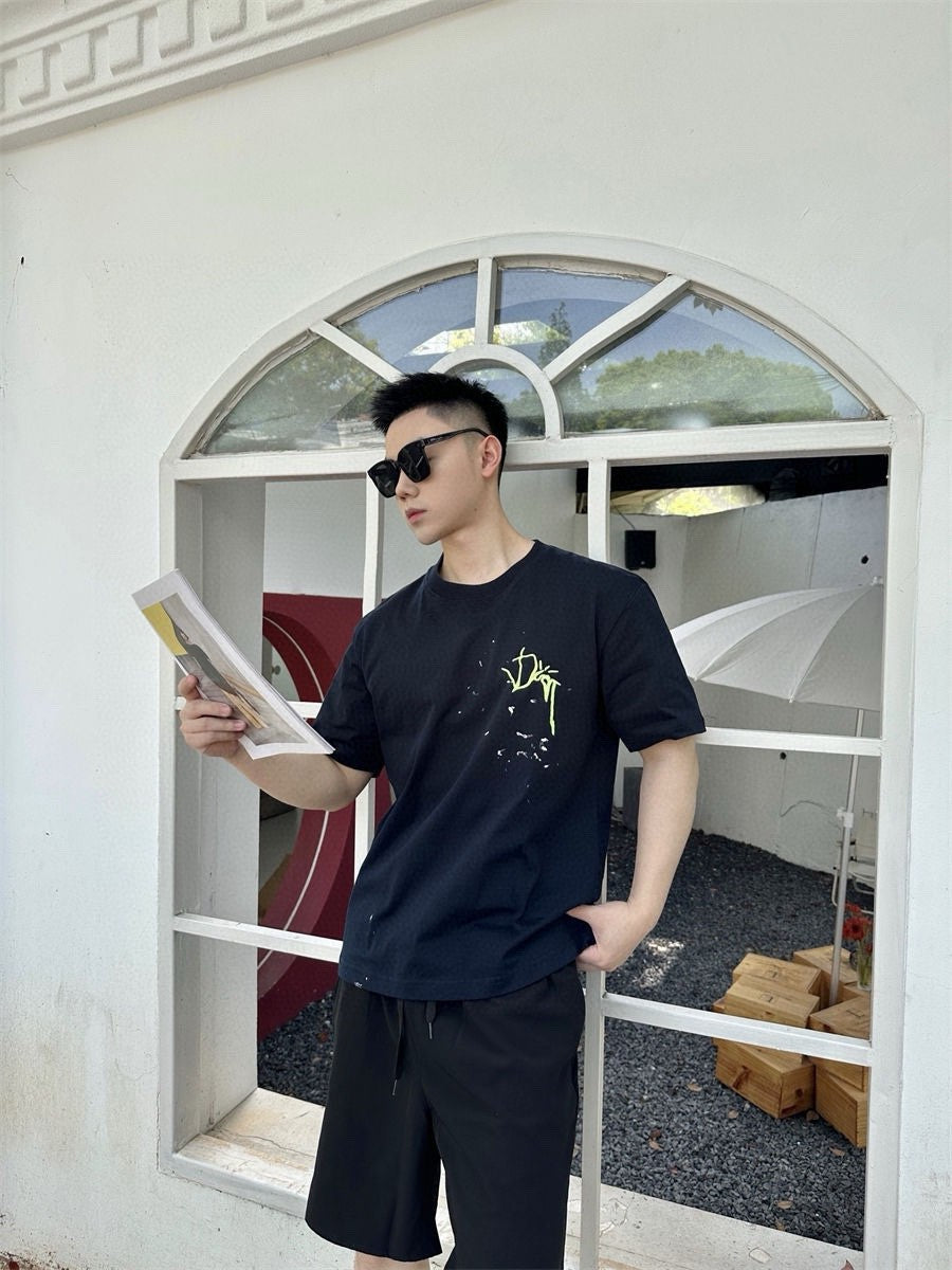 T-shirt Dior Artistic Splatter (Noir)