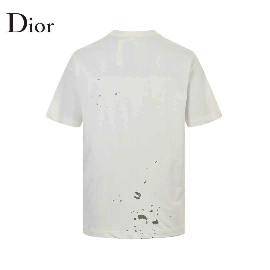 T-shirt Dior Artistic Splatter (Blanc)