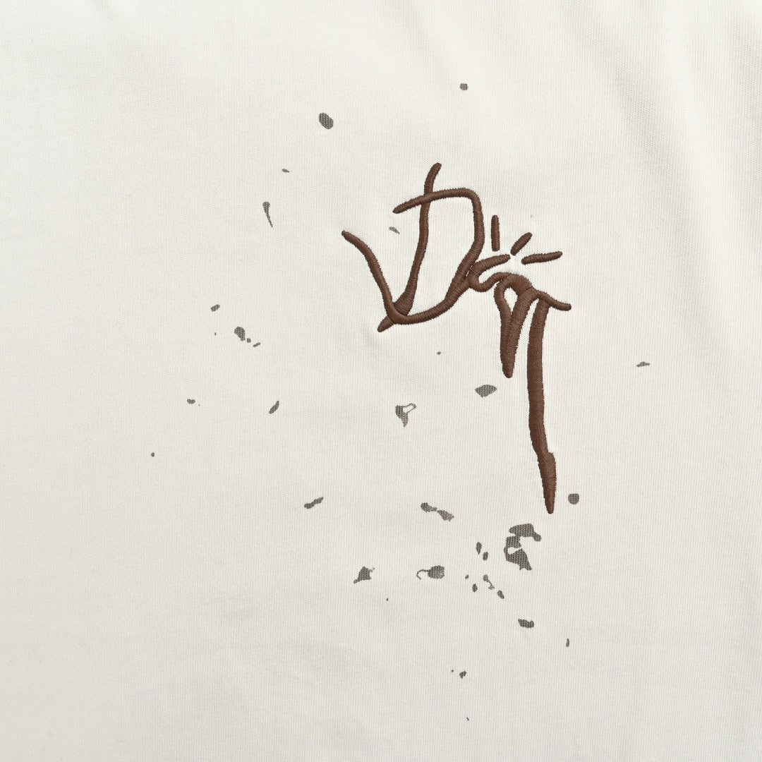 T-shirt Dior Artistic Splatter (Blanc)
