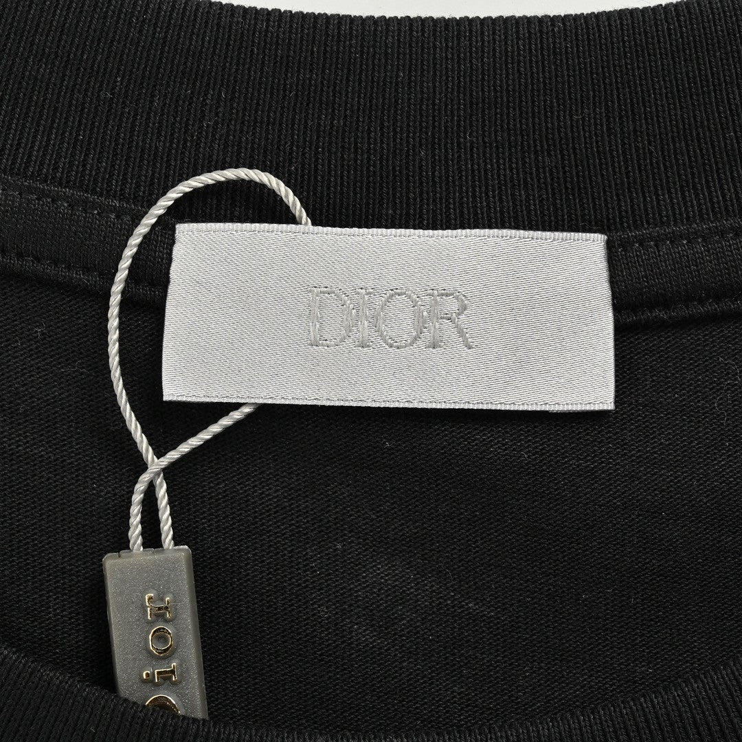 T-shirt Dior noir et marron