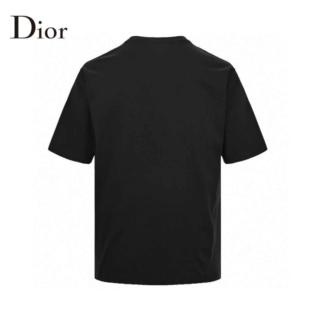 T-shirt noir Dior avec logo audacieux