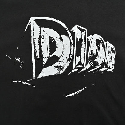 T-shirt noir Dior avec logo audacieux
