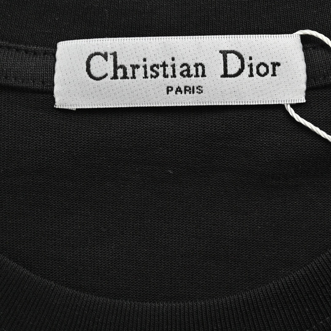T-shirt noir Dior avec logo audacieux