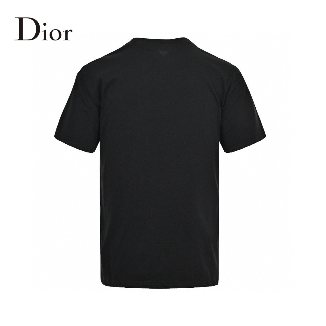 T-shirt noir Dior avec écusson logo