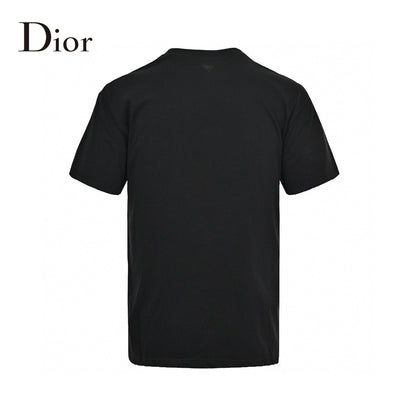 T-shirt noir Dior avec écusson logo