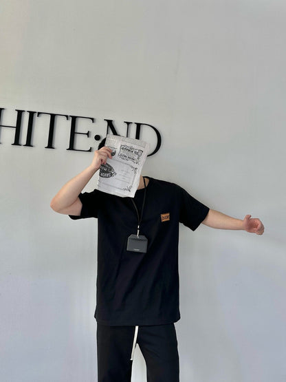 T-shirt noir Dior avec écusson logo