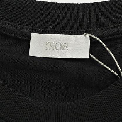T-shirt noir Dior avec écusson logo