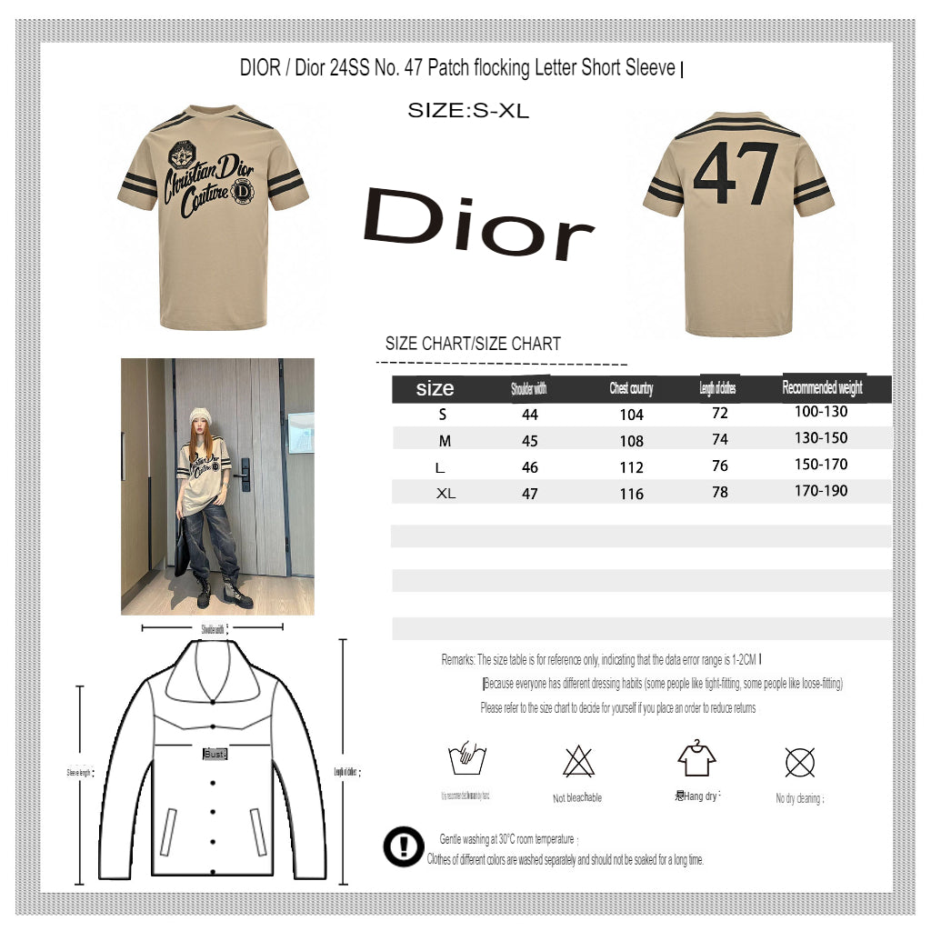 T-shirt beige Dior Christian Dior Couture
