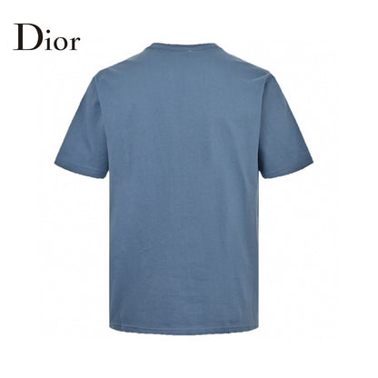 T-shirt Dior à logo classique (bleu)