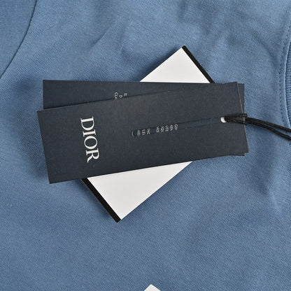 T-shirt Dior à logo classique (bleu)