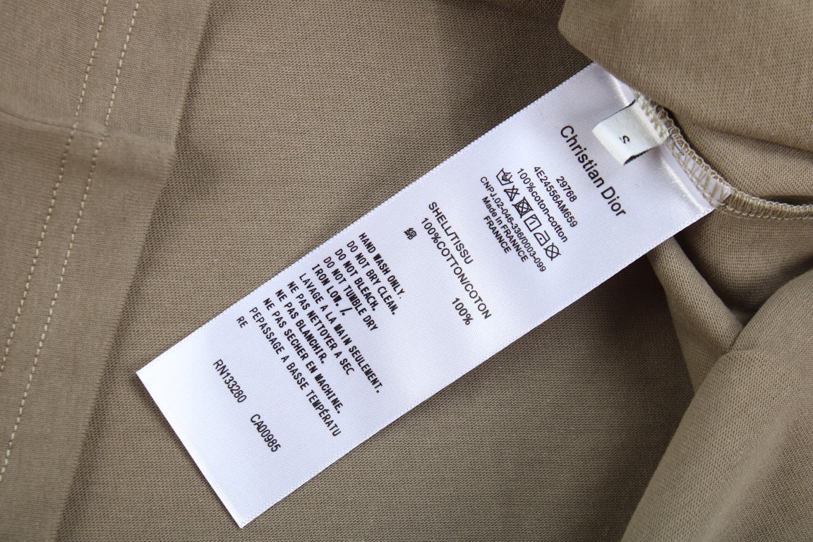 T-shirt Dior à double logo D (kaki)