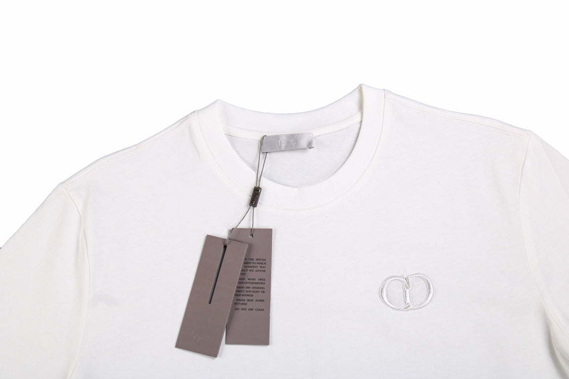 T-shirt Dior à double logo D (blanc)