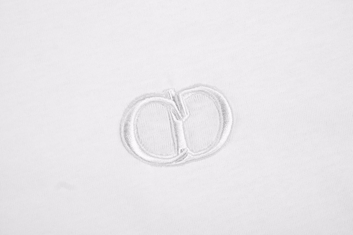 T-shirt Dior à double logo D (blanc)
