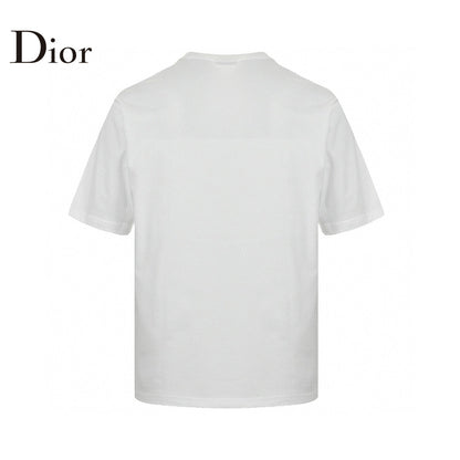 T-shirt Dior à logo dégoulinant (blanc)