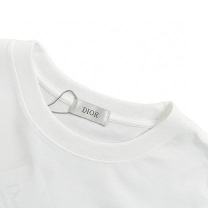 T-shirt Dior à logo dégoulinant (blanc)
