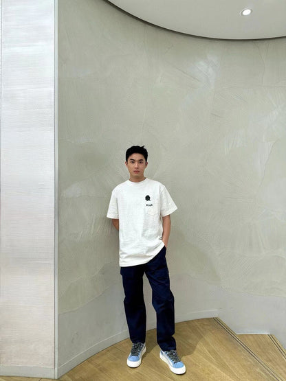 T-shirt Dior brodé lézard - Blanc