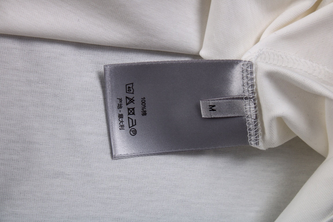 T-shirt Dior brodé lézard - Blanc