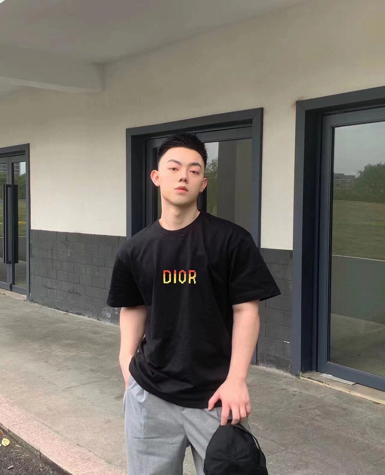 T-shirt Dior à logo dégradé