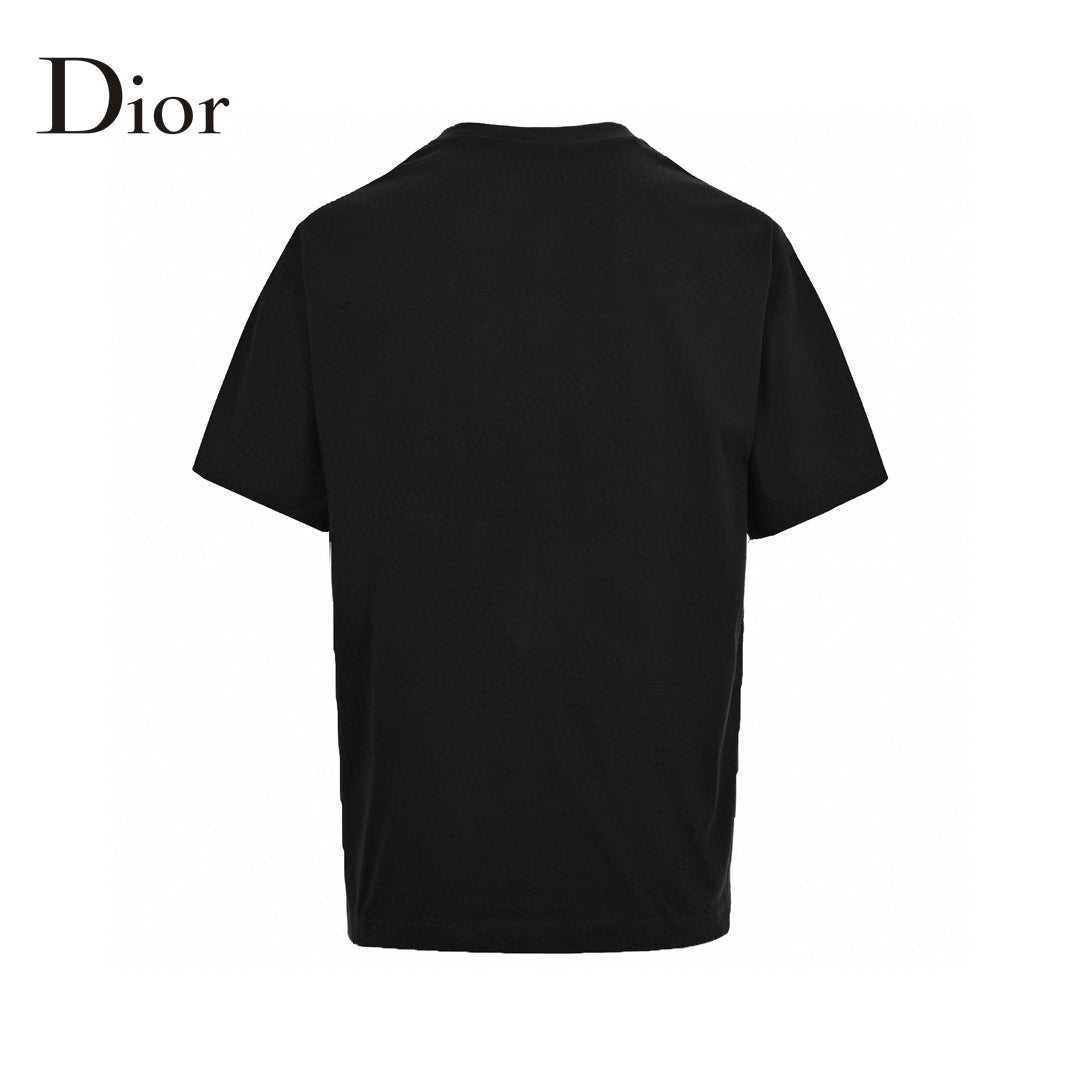 T-shirt noir minimaliste Dior