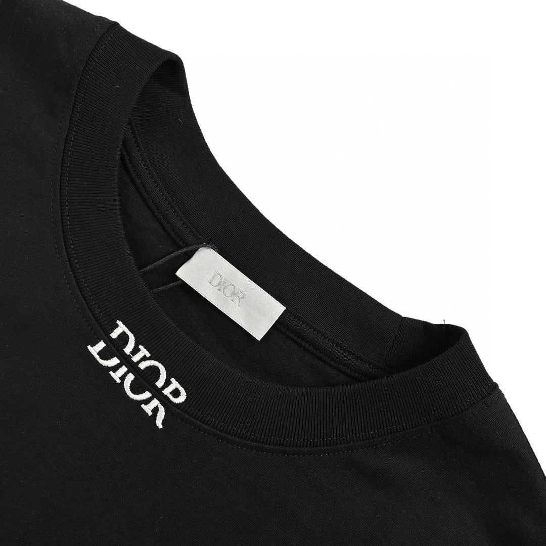 T-shirt noir minimaliste Dior