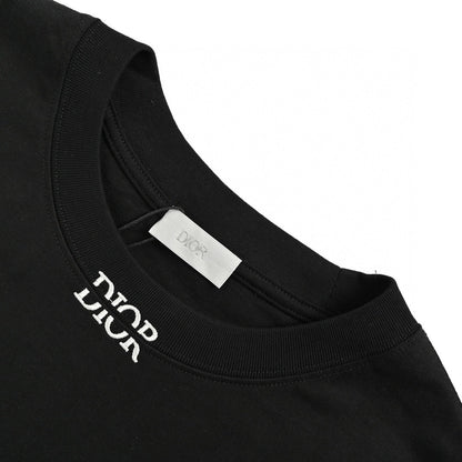 T-shirt noir minimaliste Dior