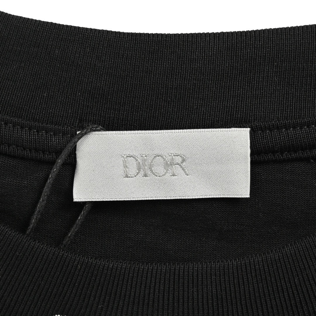 T-shirt noir minimaliste Dior