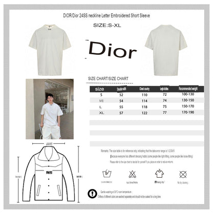 T-shirt blanc minimaliste Dior