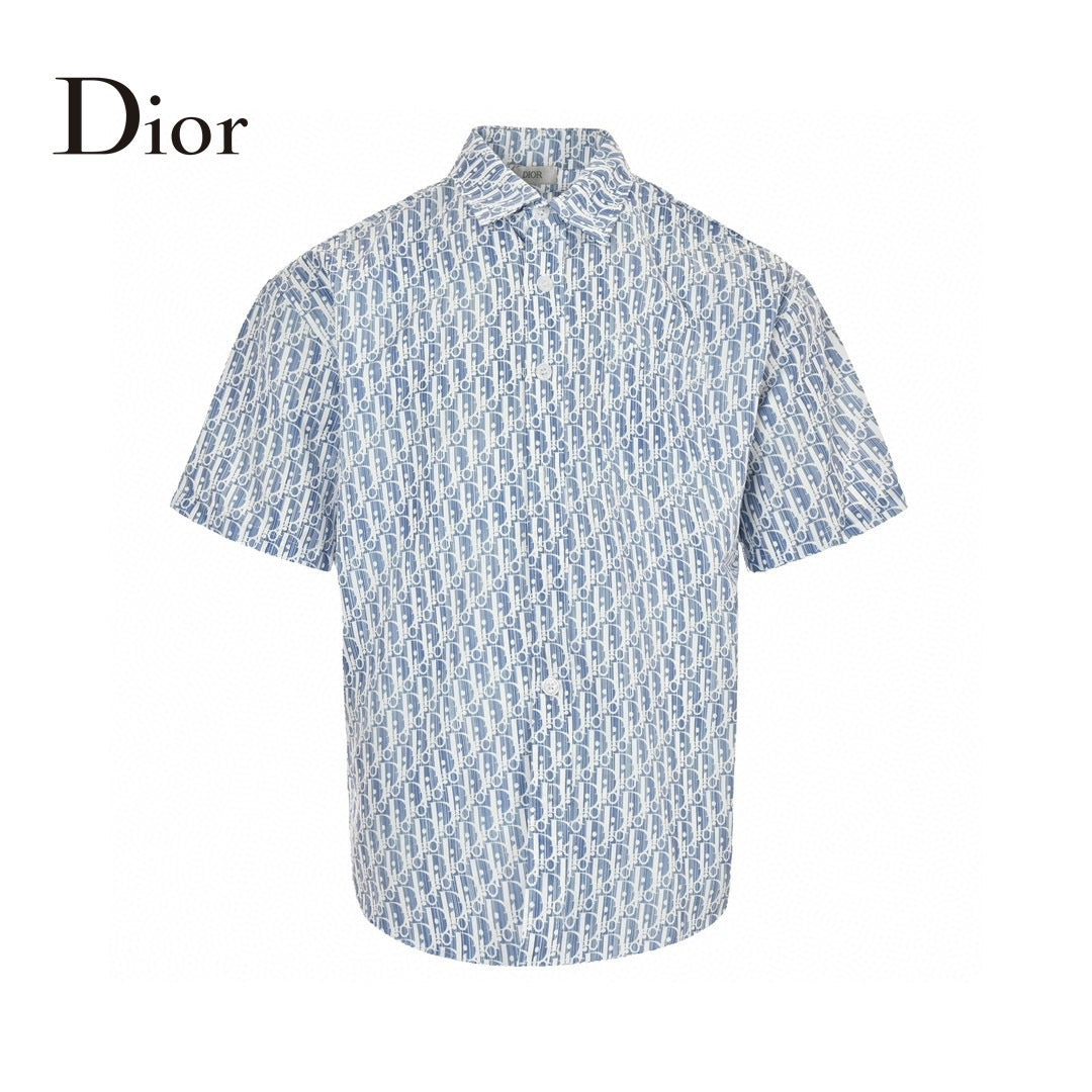 Chemise Dior à imprimé monogramme