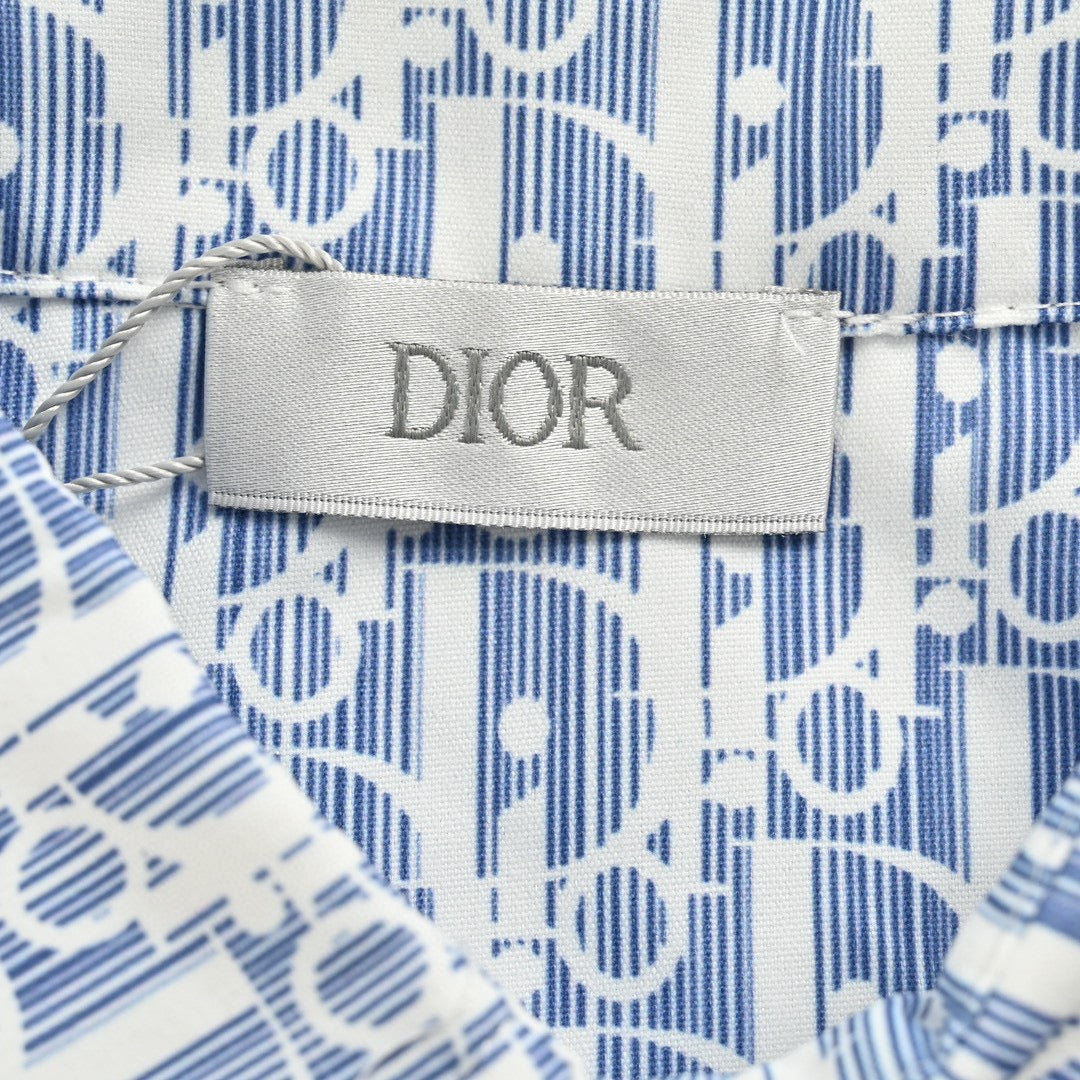 Chemise Dior à imprimé monogramme